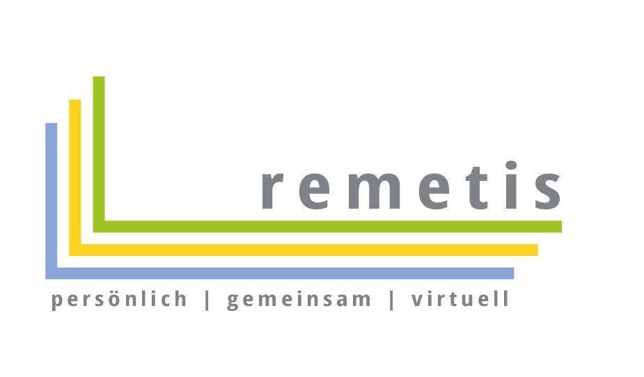 Das Logo von remetis (persönlich - gemeinsam - virtuell)
